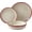 HANOVER RED, variant on Tabletops Gallery Speckled Farmhouse Collection- Stoneware Dishes Service for 4 Dinner Salad Appetizer Dessert Plate Bowls, 16 Piece Jura Embossed Dinnerware Set in Smoky Blue