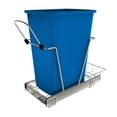 thumbnail image 1 of Rev-A-Shelf Pull Out Trash Can 35 Qt for Kitchen Cabinets, Blue, RV-12KD-22C-S, 1 of 10