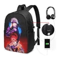 thumbnail image 2 of 17in Jujutsu Anime Kaise Backpack With USB Charging Port Large Bookbag Travel Laptop Bag For Adult, 2 of 8