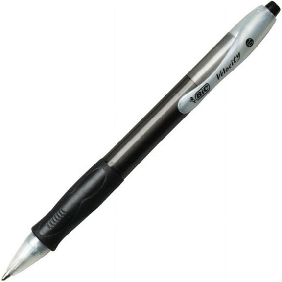 BIC VLG361BK 1 mm Velocity Retractable Ball Pen, Black Ink - 36 per Pack