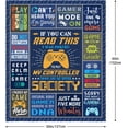 thumbnail image 2 of Gamer Gifts Blankets 60"x50", Gifts for Gamer, Gamer Gifts for Men, Gaming Gifts for Men, Best Gamer Gifts Ideas, Gaming Room Decor for Boys Men, Gifts for Video Game Lovers, 2 of 6