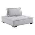 thumbnail image 4 of Modway Saunter Tufted Fabric Fabric 4-Piece Sectional Sofa in Light Gray, 4 of 10