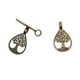 thumbnail image 3 of 20 piezas antiguas mujeres BLESIY pendientes adornos árbol de bronce colgantes, 3 of 8