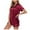 Wine, variant on BONIXOOM Matching Christmas Pajamas Womens Christmas Pajamas Sleepwear None Short Sleeve Solid Sleepwear Sets Green XXL