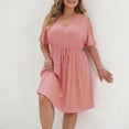 thumbnail image 4 of Hvot&aat Plus Size Womens Summer Dresses Casual Flowy Beach Vacation Dress Elegant A-Line Sundress, 4 of 7