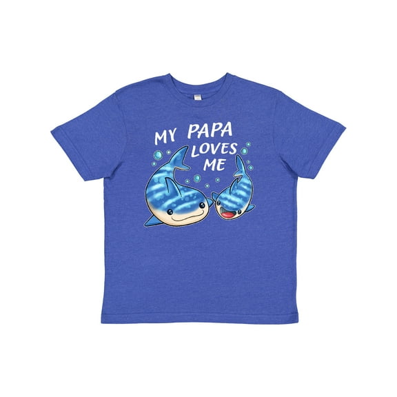 Inktastic My Papa Loves Me Whale Shark Youth T-Shirt