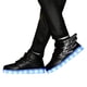 thumbnail image 3 of Zapatillas deportivas con luces LED REDARER para niño: zapatillas altas luminosas recargables por USB de 7 colores, para tallas de 9,5 a 10 años, 3 of 5