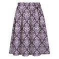 thumbnail image 4 of Jane Wardrobe Adjustable Side Tie Damask Print Flared Mini Apron Skirt Women Silky Satin Oktoberfest Bottom 1PC S-M-L, 4 of 4