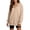 Beige, variant on cocolona Womens Oversized Hoodies Drop Shoulder Long Sleeve Pullover Solid Color Sweatshirts Plus Size Casual Loose Fit Fall Tops