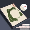 thumbnail image 3 of Hieng Cute Japanese Frog Canvas Wall Art Funny Vintage Matsumoto Hoji Green Frog Posters, Wabi Sabi Aesthetic Room Decor, Eclectic Asian Animal Print Painting (Framed canvas), 3 of 6