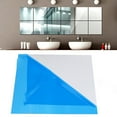 thumbnail image 2 of Fridja 9X Mirror Tile Wall Sticker Square Self Adhesive Room Decor Stick On Modern Art for Home Decor, 2 of 2