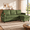 Green, variant on Modern L-Shaped Sectional Sofa with Storage Ottoman and 2 Cup Holders, Convertible 3-Seater Corduroy Couch with Side Pockets for Small Apartments, Living Rooms, and Offices, Dark Gray