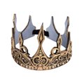 thumbnail image 2 of D-GROEE Simulation Crown for Men - Faux Leathe Men's Crown Prince Tiara for Wedding Birthday Prom Party Halloween Decorations, 2 of 7