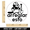 thumbnail image 2 of Arreglar Esto Fix This Beaver Spanish Class School Teacher Stamp Self-Inking Rubber Stamp for Stamping Ink Stamper Crafting Planners - 3/4 Inch Small - Green Ink, 2 of 7