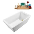 thumbnail image 2 of 60'' Streamline N250GLD Freestanding Tub and Tray With Internal Drain, 2 of 7
