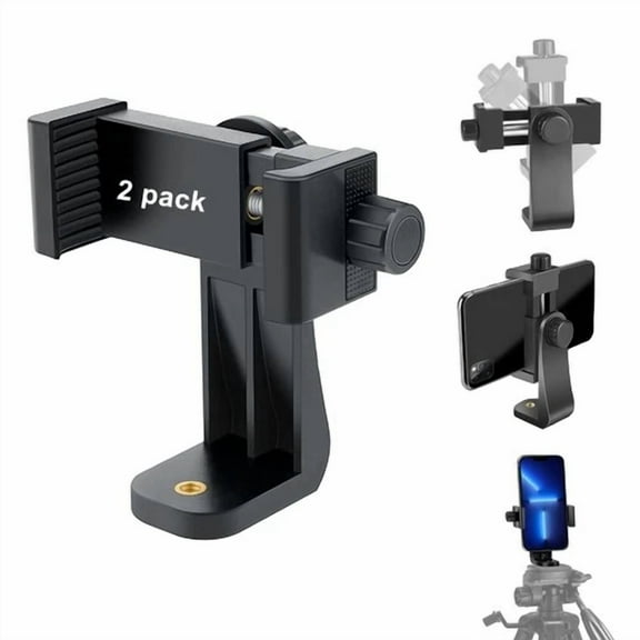 RHEA- Cell Phone Tripod Mount Adapter, Universal Phone Holder Adjustable Clamp, 360...