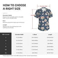 thumbnail image 4 of Yiaed Flower Print Women's T Shirt V-Neck Short Sleeve Shirt Casual Breathable Tee Summer Tops-X-Large, 4 of 5