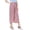 Pink, variant on Juslio Women Pants Drawstring Elastic Waist Comfortable High Waist Loose Wide-Leg Pants