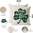 thumbnail image 5 of Set of 4 St Patricks Day Decorations Pillow Covers 18x18 Green Plaid Spring Farmhouse Decorative Pillow Covers for Irish Shamrock Clover Home Decor Throw Pillows Cover Sofa Decor, 5 of 6