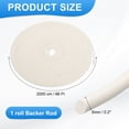 thumbnail image 2 of Uxcell 66Ft Backer Rod, 13/64 Inch Thick Silicone Rubber Foam Caulk Saver, Weather Strip Seal for Sealing Concrete Gaps, Expansion Joints, Crack Filling, Doors, Windows, White, 2 of 6
