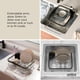thumbnail image 4 of Multi Use Dish Rack, 48.26 x 29.21 x 13.97 cm, Negro/Níquel, 4 of 6