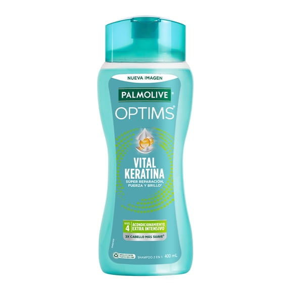 Shampoo Palmolive Optims Nivel 4 Acondicionamiento Extra Intensivo Con Vital Keratina 400 ml