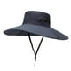 thumbnail image 1 of Sombrero De Sol Extragrande, Estilo Pescador, Resistente Al Viento, Ajustable Con Cuerda, Color Liso, Para Hombre, Ideal Para Actividades Al Aire Libre, Montaismo, Pesca Y Viajes., UKHBMC, 1 of 8