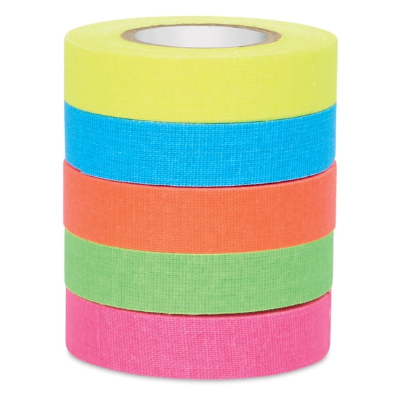 Blick Gaff Stacks Tape - Neon, Pkg of 5