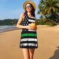 thumbnail image 3 of Disketp American Flag para Vestido sin Mangas para Mujeres, Vestidos de Verano para Mujeres, Casual y Holgado para la Playa, 3 of 7