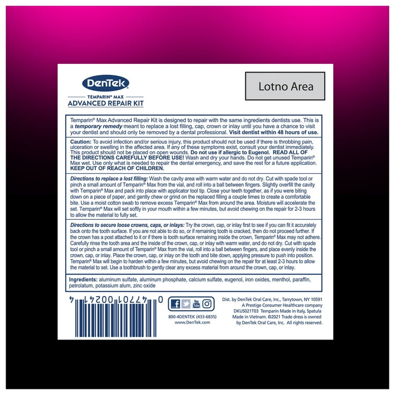 Dentek on sale temparin max