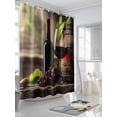 thumbnail image 3 of Fsddascl Purple Wine Shower Curtain Set - 54" x 78" Washable Bathtub Curtain with 12 Hooks, Farmhouse Casks Vintage Waterproof Fabric Stall Shower Curtains for Bathroom/Bathtub Décor, 3 of 6