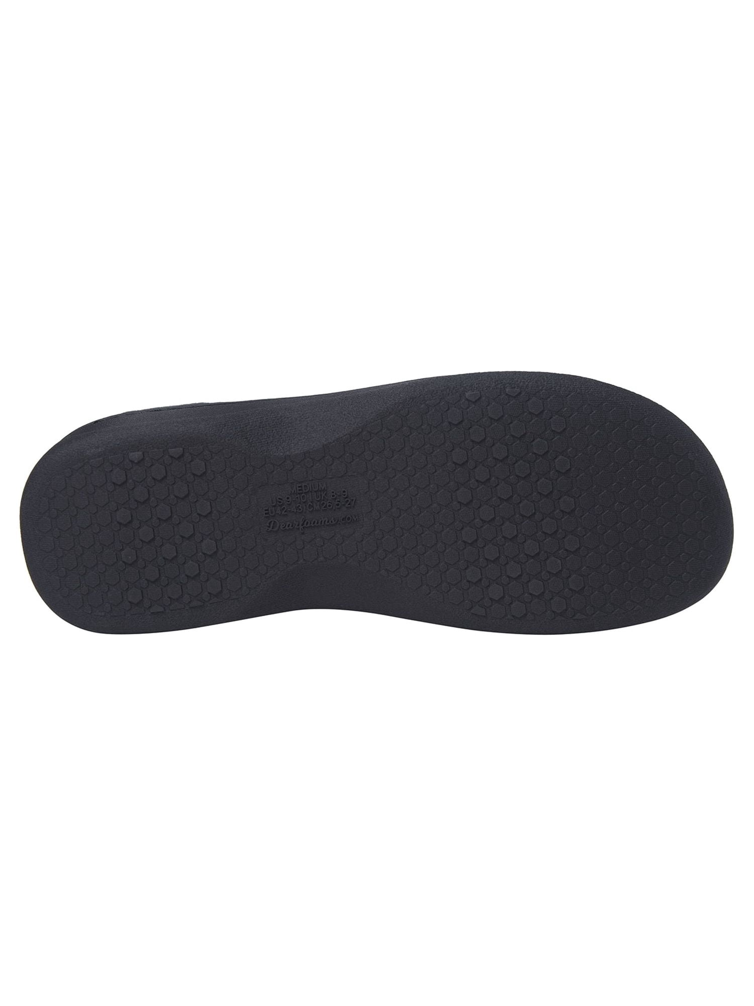 DF by Dearfoams Men's Terry Clog Slippers with Memory Foam (Indoor/Outdoor)