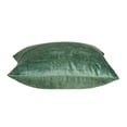thumbnail image 4 of 18" x 7" x 18" Transitional Green Solid Pillow Cover With Poly Insert, 4 of 5