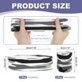 thumbnail image 2 of Sweat Band Set Sports Terry Cloth Headband Wristband Set 8"x2" Moisture Wicking Sweat Absorbing Head Band Gray, 2 of 7