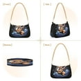 thumbnail image 2 of Ryvnso Fox Play Guitar Womens Chain Shoulder Bag Tote Handbags Clutch Hobo Purse with Zipper for Travel, 2 of 7