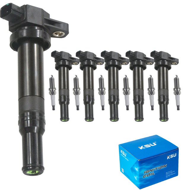 Paquete de bobinas de bujía KSU compatible con Kia Optima 2.7L V6