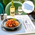 thumbnail image 3 of Miangastore Dining Table Anti-Scald Mat Blue Silicone 1Set 11.8x15.7in, 3 of 9