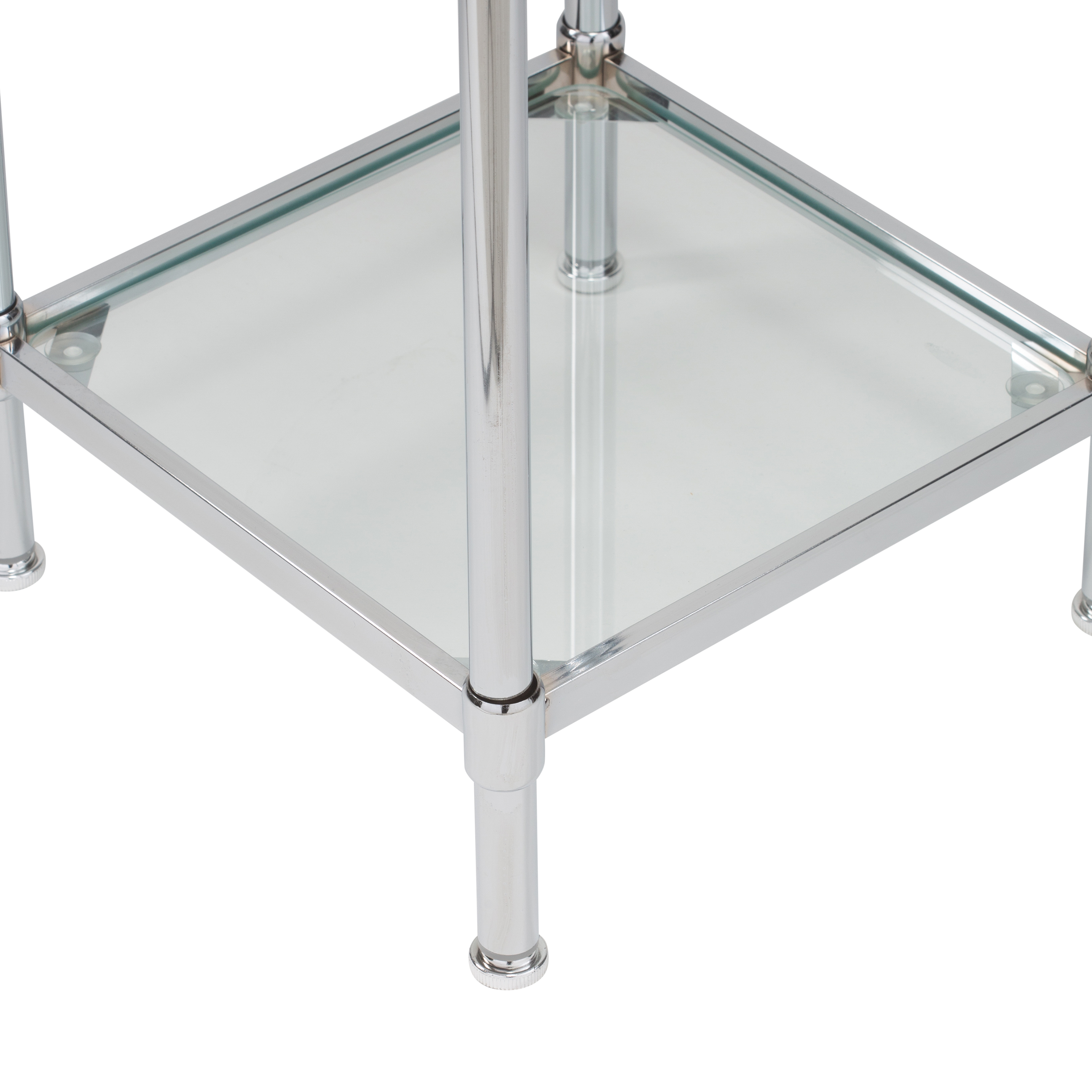 Organize It All Free Standing 4 Tier Glass Spa Storage Shelf Unit - image 5 of 10