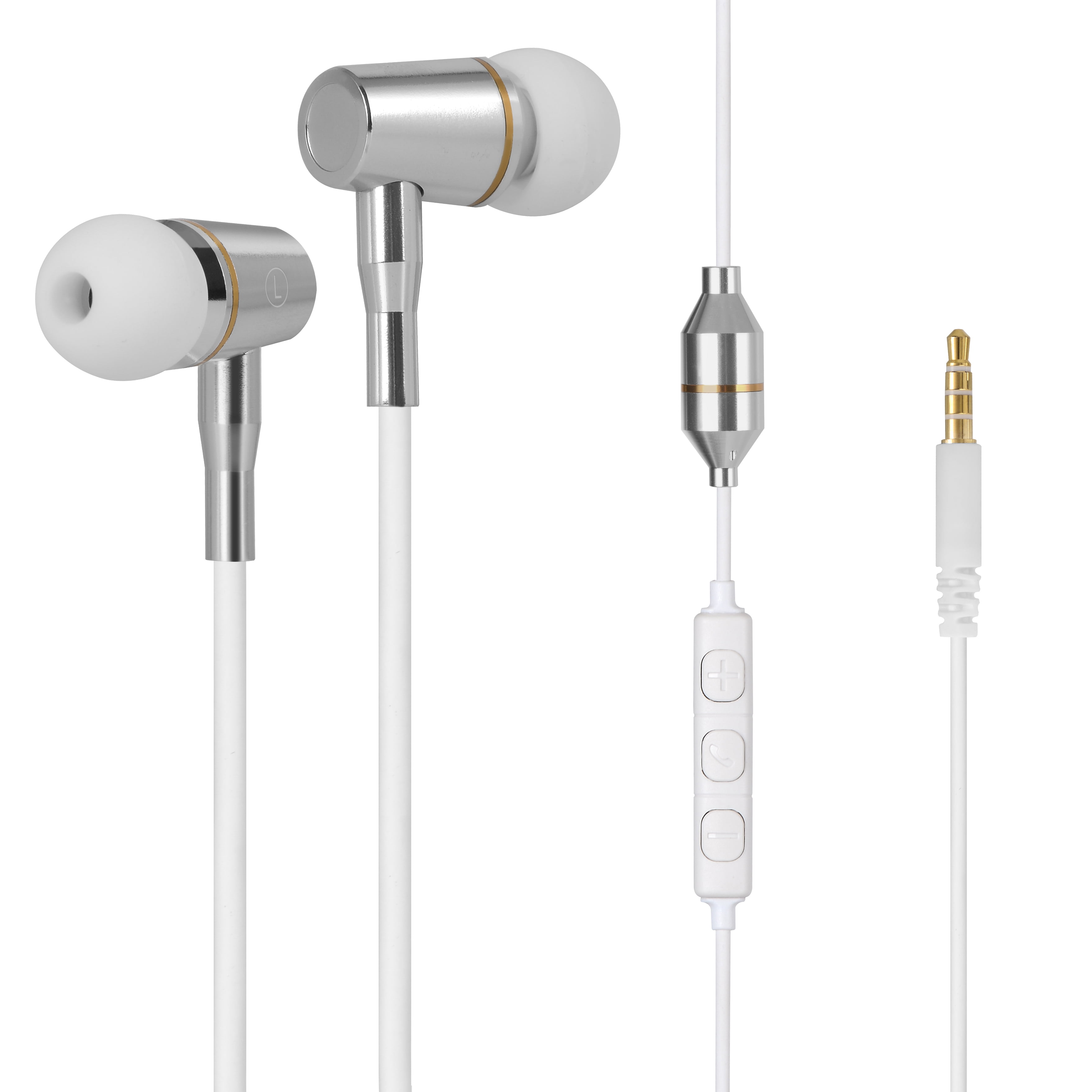 ATMOSURE Air Tube Headphones — Anti Radiation EMF Free Headphones (3.5mm Jack) — with Microphone, Volume Control, Clipper, Ear Tips and Carry Case