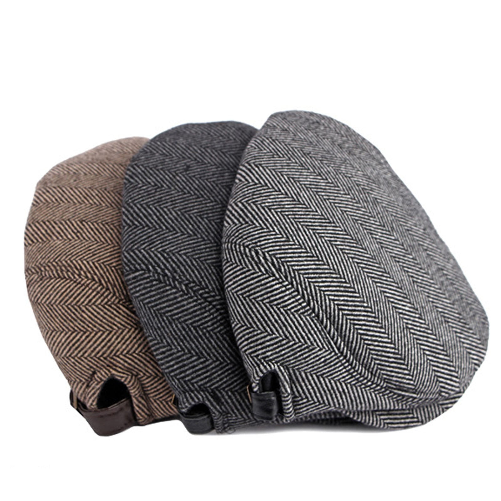 iHPH7 Newsboy Cap for Men Flat Cap Scally Cap for Men Cabbie Hats