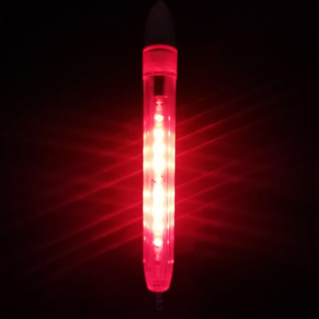 Palo De Luz De Pesca Equipo de lámpara de pesca de mar multifuncional para atraer señuelos (rojo)