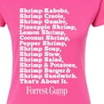 thumbnail image 3 of Forrest Gump - Bubbas Shrimp List - Juniors Fitted Graphic T-Shirt, 3 of 5