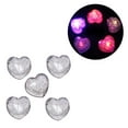 thumbnail image 1 of 5 luces LED intermitentes multicolor con forma de corazón para beber vino, bodas, fiestas, bares y clubes., 1 of 7