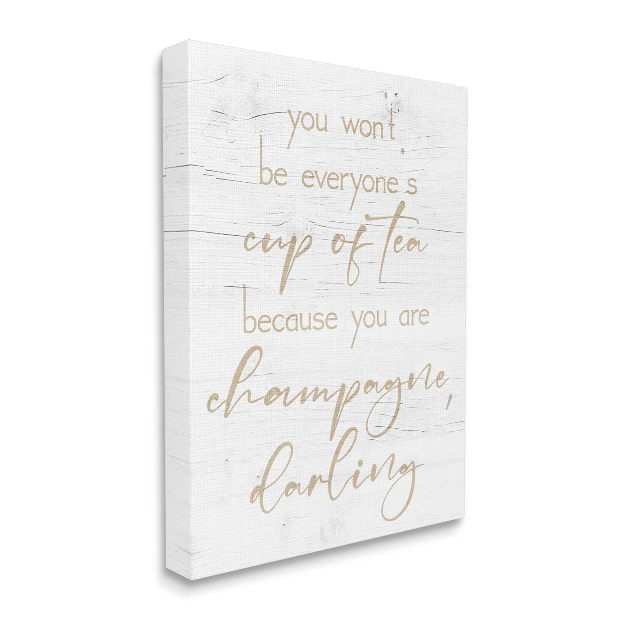 Stupell You Are Champagne Darling Encouragement Food & Beverage Painting Gallery Wrapped Canvas Print Wall Art