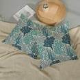 thumbnail image 5 of Coastal Pillow Covers 16x16 Inch 2 Pcs Blue Teal Turquoise Coral Summer Outdoor Decor Throw Pillows Nautical Sea Ocean Themed Holiday Decoration Pillowcase Linen Cushion Cover for Couch Sofa, 5 of 6