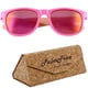thumbnail image 1 of Anteojos Modernos VentDepot Free Spirit Pink UV400 Policarbonato Madera de Bambú, 1 of 1