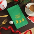 thumbnail image 5 of Fmbmuo 20 Pcs Christmas Guest Napkins Gold-Embossed Convenient Xmas Decorative, Paper Green Contemporary Disposable Party Supplies for a Merry and Bright Table Setting, 5 of 5