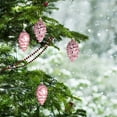 thumbnail image 5 of OAVQHLG3B Christmas Pinecone Ball Ornaments 8Pcs Shatterproof Plastic Decorative Christmas Pine Cone Ornaments Hanging Xmas Tree Baubles Glittering Decorations, 5 of 6