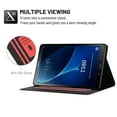 thumbnail image 4 of Dteck Folio Case for Samsung Galaxy Tab A 10.1 2016 SM-T580 T585 (No S Pen version), Slim Fit Book Cover Design Multi-Angle Stand PU Leather Case Cover, Red, 4 of 5