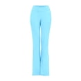 thumbnail image 3 of Women's Flared Leggings for Yoga and Dance with Pockets Comfortable Straight Leg Sportswear for Outdoor Activities, 3 of 7